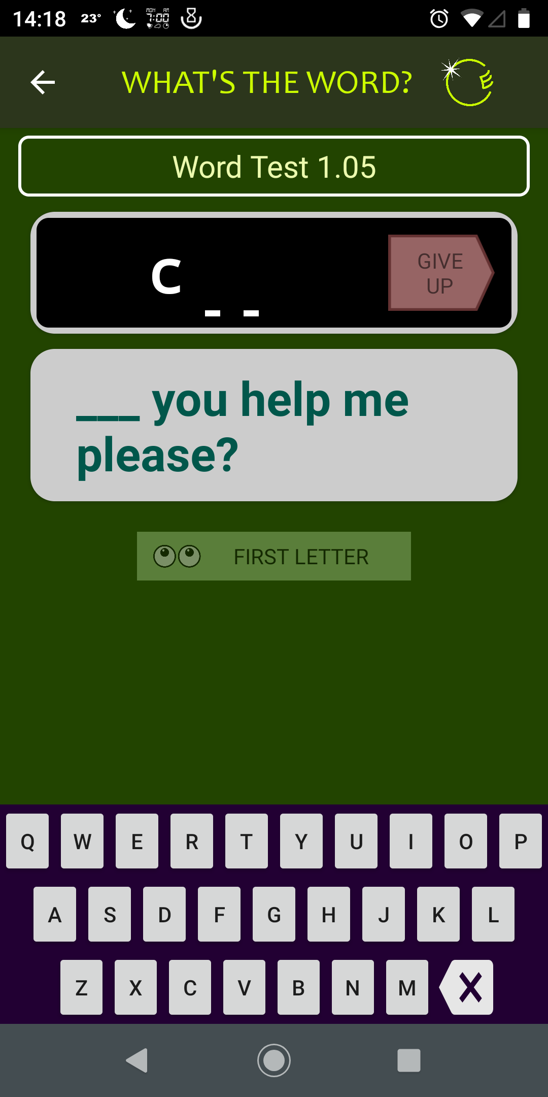 What's the Word? (question)